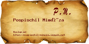 Pospischil Mimóza névjegykártya